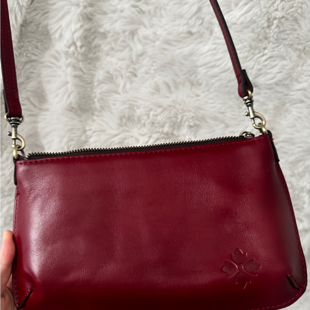 Patricia Nash Red Leather Crossbody Bag - Picture 2 of 5